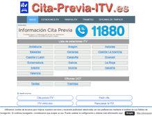 Tablet Screenshot of cita-previa-itv.es